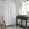 MLN Basics® Douchegordijn | Wit | 180x200 Cm | Inclusief Ringen | Anti-schimmel -Badkamerproducten Winkel 1200x955 1