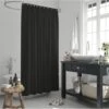MLN Basics® Douchegordijn | Zwart | 180x200 Cm | Inclusief Ringen | Anti-schimmel -Badkamerproducten Winkel 1200x955