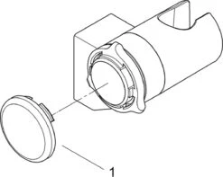 GROHE QuickFix Vitalio Wanddouchehouder - Verstelbaar - Chroom - 26183000 -Badkamerproducten Winkel 1200x957