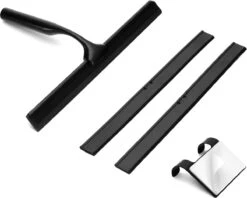 Douchewisser Met Ophanghaak En 2 Extra Strips - Raamwisser Voor Douche - Raamtrekker Zwart -Badkamerproducten Winkel 1200x961 1