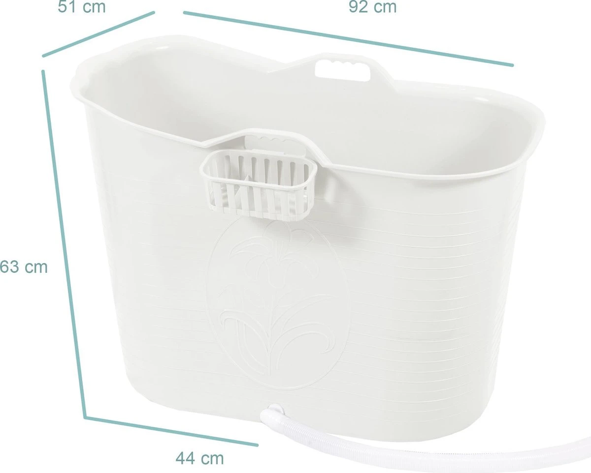 Zitbad Voor Volwassenen - Bath Bucket - Wit - 200L 5 Zitbad Voor Volwassenen - Bath Bucket - Wit - 200L - Afbeelding 3