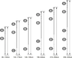 Merkloos Telescopisch Douche Rek Met 4 Lagen - Verstelbaar Bad / Douche Hoekrek Opbergrek - Uitschuifbaar Van 85-305 Cm - Wit -Badkamerproducten Winkel 1200x965