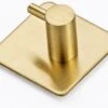 Merkloos Zelfklevende Handdoekhaakjes - Set Van 4 - Goud Kleurig - Voor Badkamer Of Keuken | Handdoekhaakjes Rvs | Handdoekhaakjes Goud Zelfklevend | Handdoekhaak Goud | Handdoek -Badkamerproducten Winkel 1200x969