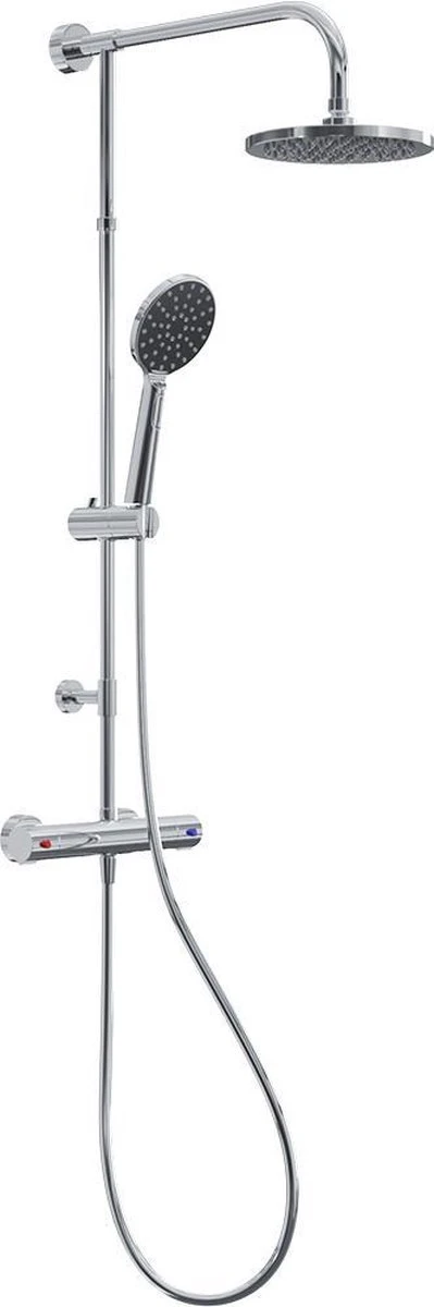 4bathroomz® Regendouche Chroom Met Thermostaatkraan - 20cm Douchekop 7 4bathroomz® Regendouche Chroom Met Thermostaatkraan - 20cm Douchekop - Afbeelding 5