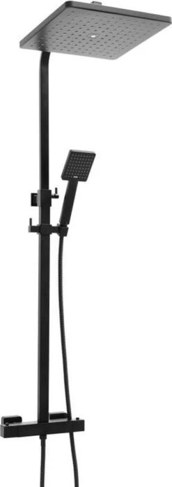 Doucheset Zwart - Met Regendouche 30cm - En Thermostaatkraan -Badkamerproducten Winkel 425x1200 1