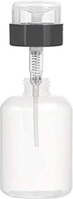 Doodadeals® Pompflesje - 2 Stuks X 220 Ml - Navulbaar - Pompfles - Pompflacon Leeg - 2x Pomp Dispenser - Voor Nagellak Remover - Make-up Remover - Alcohol -Badkamerproducten Winkel 444x1200 1