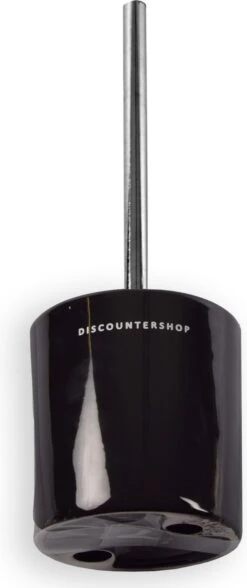 Toiletborstel Met Zwarte Borstel- Keramiek - Zwart - RVS - WC Borstel In Ronde Houder -Badkamerproducten Winkel 504x1200
