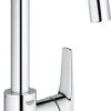 GROHE QuickFix Start Flow Wastafelkraan - Draaibare Uitloop - EcoJoy - Met Waste - Chroom - 23811000 -Badkamerproducten Winkel 517x1200 1