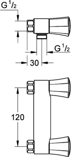 GROHE Costa L Douchekraan - Mengkraan - 12 Cm Hartafstand -Badkamerproducten Winkel 549x1200 1