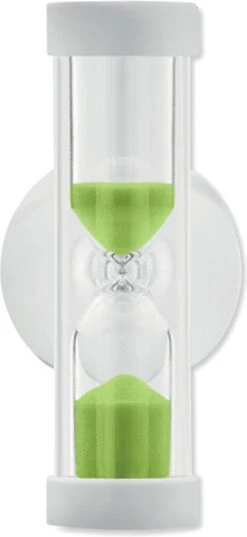 Merkloos Douchetimer - Douchewekker - Doucheklok - Showertimer - Met Zuignap - Waterbesparende - Zandloper - 4 Minuten - Groen