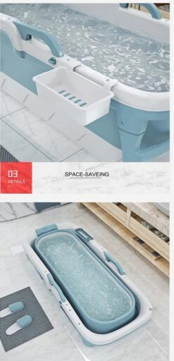 Foresta Opvouwbaar Bad Voor Volwassenen - 150cm - Bath Bucket - Blauw 16 Foresta Opvouwbaar Bad Voor Volwassenen - 150cm - Bath Bucket - Blauw -Badkamerproducten Winkel 579x1200 1