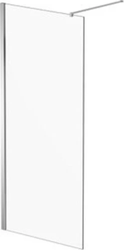 AKTIE Inloopdouche 90x200cm Veiligheidsglas Anti Kalk Chroom -Badkamerproducten Winkel 595x1200