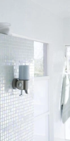 Simplehuman Zeepdispenser Wand Duo - RVS - 22.6x9.4x24.5 Cm - Zilver -Badkamerproducten Winkel 600x1200 3