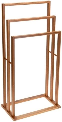 Handdoekrek Bamboe TrioBathroom Solutions