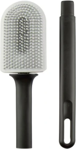 Flusive WC Borstel Met Houder Inclusief Ophangsysteem - Siliconen Toiletborstel - 2 Lifters - Flexibel - Zwart -Badkamerproducten Winkel 616x1200