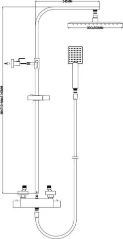 4bathroomz® Zwarte Regendouche Met Thermostaatkraan - 30 Cm Vierkant 15 4bathroomz® Zwarte Regendouche Met Thermostaatkraan - 30 Cm Vierkant -Badkamerproducten Winkel 618x1200