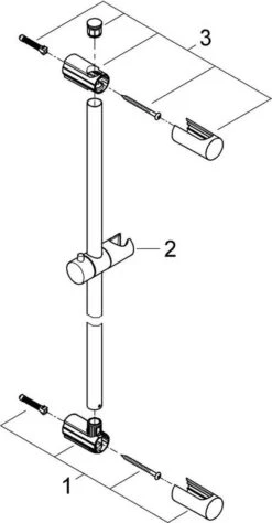 GROHE QuickFix Vitalio Glijstang - 60 Cm -Badkamerproducten Winkel 625x1200 1