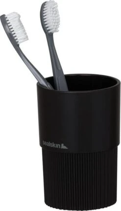 Sealskin Brave Tandenborstelbeker Vrijstaand - Zwart -Badkamerproducten Winkel 693x1200 1