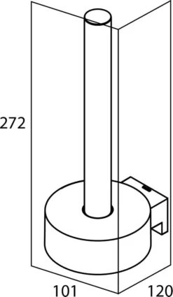 Tiger Bold - Reserverolhouder - Zwart -Badkamerproducten Winkel 697x1200