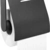 Tiger Nomad Toiletrolhouder Met Klep - Zwart