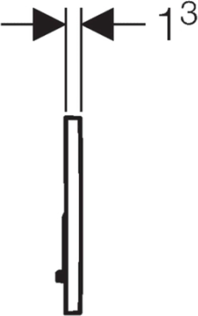 Geberit Sigma 01 Bedieningspaneel - Wit 6 Geberit Sigma 01 Bedieningspaneel - Wit - Afbeelding 4