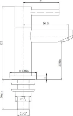 Saqu Casa - Wastafelkraan - Fonteinkraan Voor Het Toilet - Chroom - Koudwaterkraan -Badkamerproducten Winkel 760x1200 2