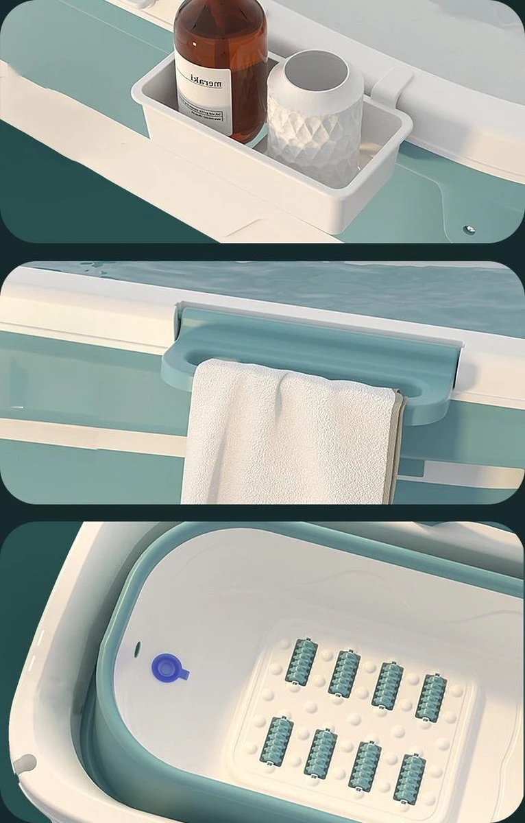 Foresta Volwassenen Zitbad XXL 150CM - Plastic Badkuip - Lime 7 Foresta Volwassenen Zitbad XXL 150CM - Plastic Badkuip - Lime - Afbeelding 5