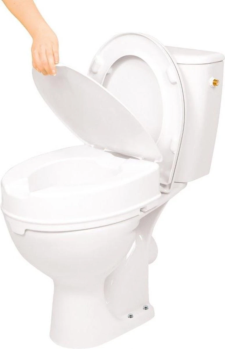 VITILITY Toiletverhoger Met Deksel 10 Cm - Wc Bril - Verhoogd Toilet 4 VITILITY Toiletverhoger Met Deksel 10 Cm - Wc Bril - Verhoogd Toilet - Afbeelding 2