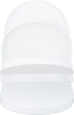 Relaxdays Wc Bril Softclose - D-vorm - Toiletbril Universeel - Toiletdeksel Plastic - Wit -Badkamerproducten Winkel 777x1200