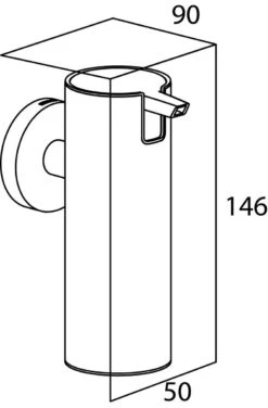 Tiger Boston - Zeepdispenser 125 Ml - RVS Geborsteld -Badkamerproducten Winkel 789x1200