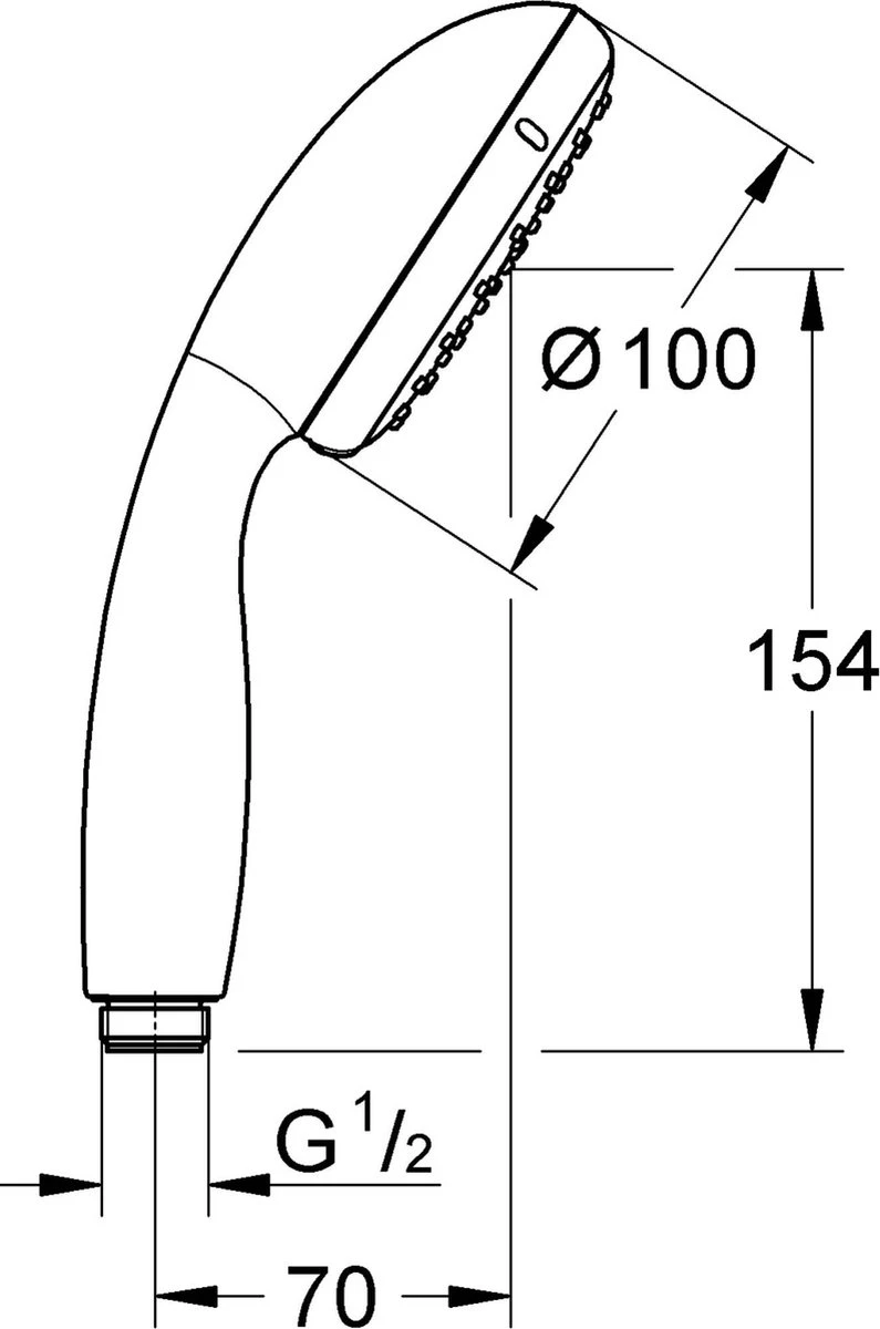 GROHE New Tempesta 100 Douchekop - Ø 10 Cm - 2 Straalstanden - Chroom - 2759710E 15 GROHE New Tempesta 100 Douchekop - Ø 10 Cm - 2 Straalstanden - Chroom - 2759710E - Afbeelding 13