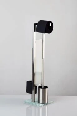 WENKO Toiletbutler Rivalta RVS Mat - Toiletborstel Met Houder, Toiletrolhouder En Reserverolhouder -Badkamerproducten Winkel 799x1200 8