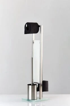 WENKO Toiletbutler Rivalta RVS Mat - Toiletborstel Met Houder, Toiletrolhouder En Reserverolhouder -Badkamerproducten Winkel 799x1200 9