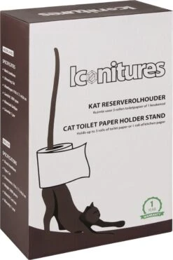 KAT Reserverolhouder - Toiletrolstandaard - Keukenrolhouder - WC Rolhouder Staand - Toiletrolhouder Staand - Reserverolhouders - Poes -Badkamerproducten Winkel 800x1200 14