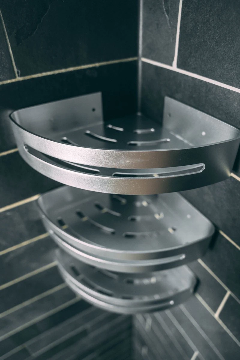 Sens Design Doucherekjes Set Van 3 - Doucherek Zonder Boren - Zilver 15 Sens Design Doucherekjes Set Van 3 - Doucherek Zonder Boren - Zilver - Afbeelding 13