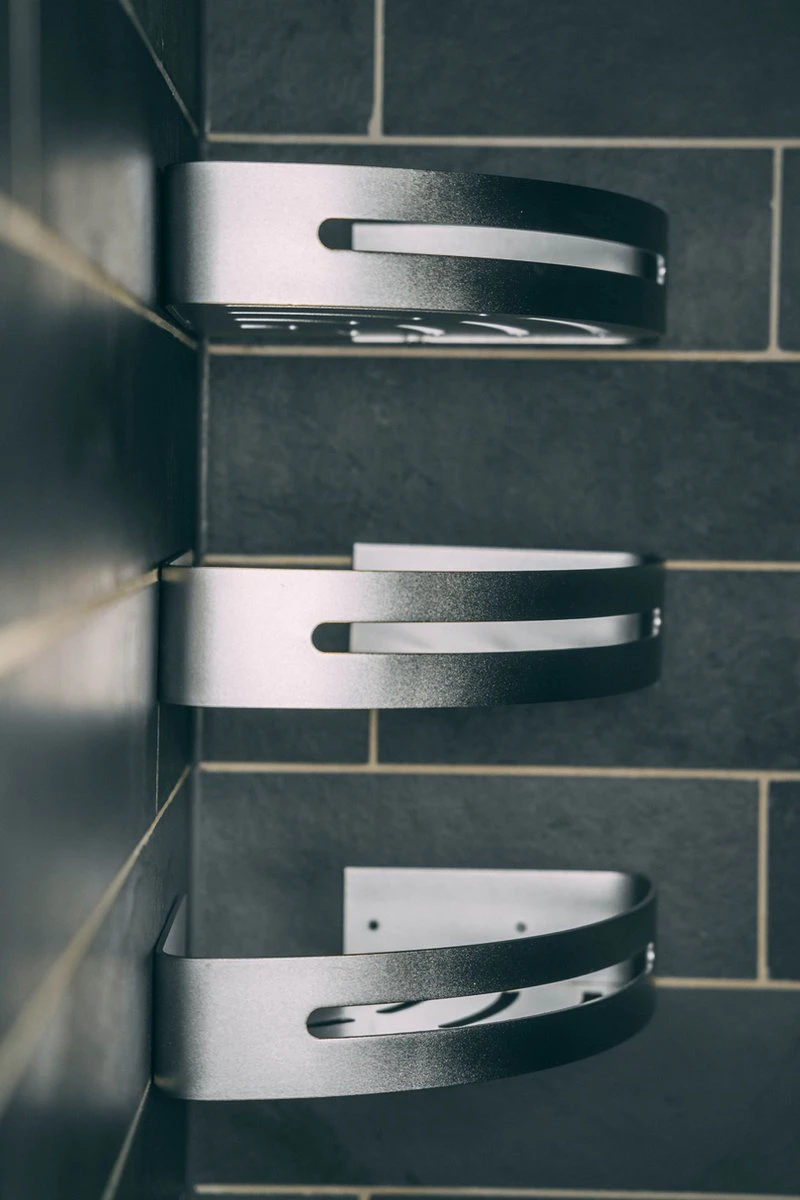 Sens Design Doucherekjes Set Van 3 - Doucherek Zonder Boren - Zilver 16 Sens Design Doucherekjes Set Van 3 - Doucherek Zonder Boren - Zilver - Afbeelding 14