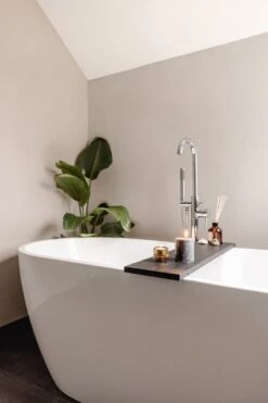 Luxe Badplank Zwart 85 Cm - Badplank Voor In Bad - Eiken Hout - Sterk En Duurzaam Materiaal - Massief Eikenhout - Badrek Zwart -Badkamerproducten Winkel 800x1200 42