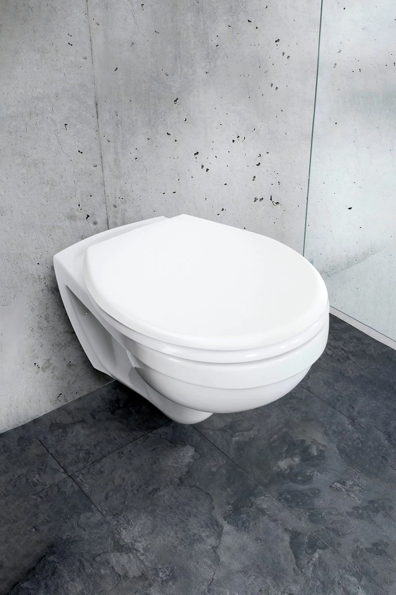 WENKO WC Bril Gubbio - Antibacterieel Wit Duroplast - Easy-Close Sluiting - Fix-Clip Bevestiging In RVS - Belastbaar Tot 350 Kg - Toiletbril - Toiletzitting 12 WENKO WC Bril Gubbio - Antibacterieel Wit Duroplast - Easy-Close Sluiting - Fix-Clip Bevestiging In RVS - Belastbaar Tot 350 Kg - Toiletbril - Toiletzitting - Afbeelding 10