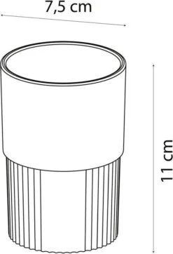 Sealskin Brave Tandenborstelbeker Vrijstaand - Zwart -Badkamerproducten Winkel 818x1200 2