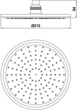 SCHÜTTE Madura Hoofddouche - Ø 21 Cm - Chroom -Badkamerproducten Winkel 842x1200