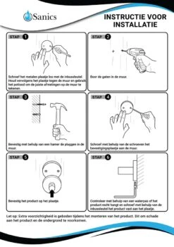 Sanics Toiletrolhouder Zwart Met Klep - WC Rolhouder RVS Inclusief Montage Set - Closetrolhouder -Badkamerproducten Winkel 848x1200 10