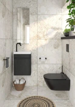 Saqu Tube - Fonteinkraan - Wastafelkraan Voor Het Toilet - Koudwaterkraan - Mat Zwart - C-uitloop -Badkamerproducten Winkel 848x1200 15