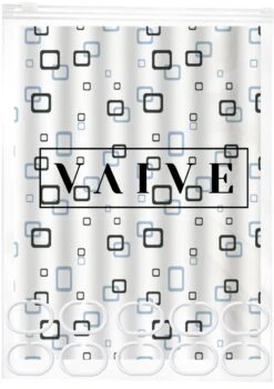 VAIVE Douchegordijn Blauw 180x200 - Anti Schimmel - Douchegordijnen - Ringen 13 VAIVE Douchegordijn Blauw 180x200 - Anti Schimmel - Douchegordijnen - Ringen -Badkamerproducten Winkel 848x1200 7