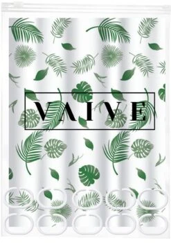 VAIVE Douchegordijn Groen 180x200 - Anti Schimmel - Douchegordijnen - Ringen 13 VAIVE Douchegordijn Groen 180x200 - Anti Schimmel - Douchegordijnen - Ringen -Badkamerproducten Winkel 848x1200 8