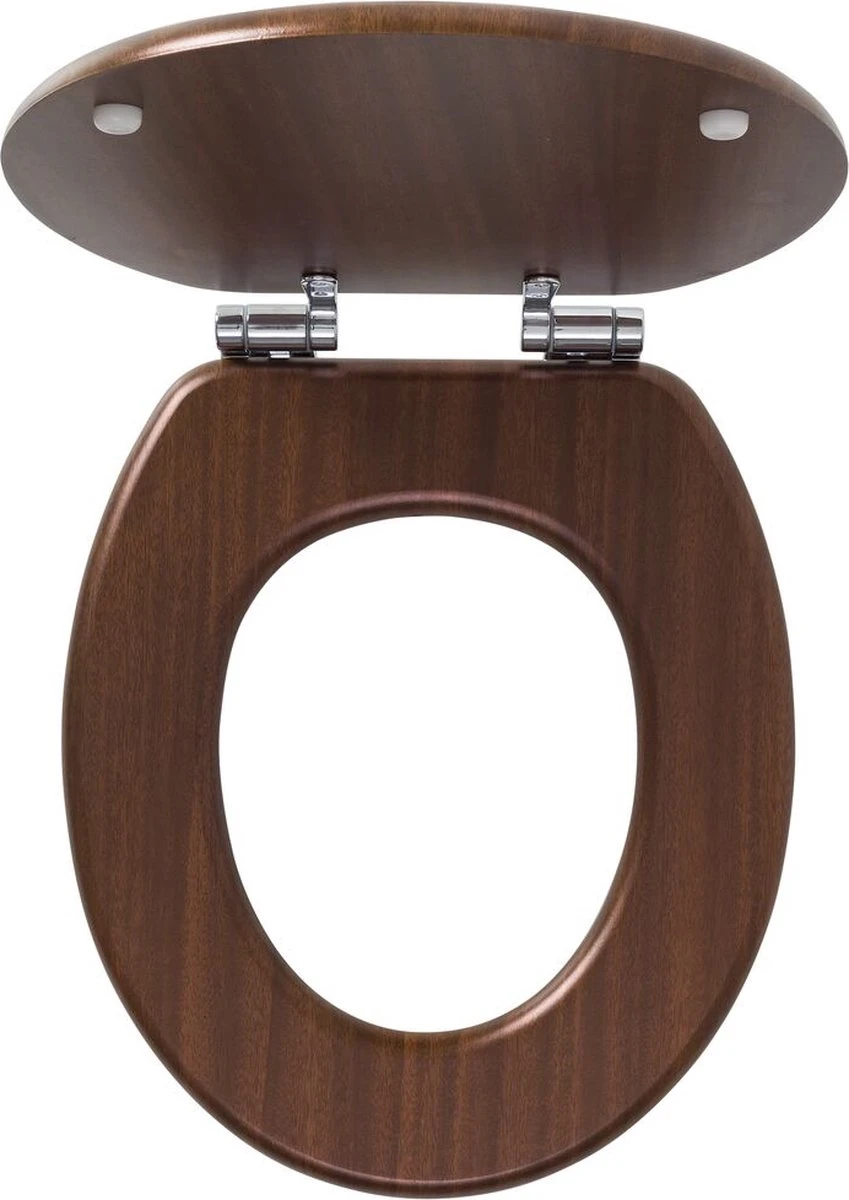 Tiger Douglas - Toiletbril - MDF - Walnoot 4 Tiger Douglas - Toiletbril - MDF - Walnoot - Afbeelding 2