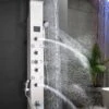 Douchepaneel Met Massage - Regendouche - Massage Jets - Waterval Douche - Met Thermostaatkraan En Handdouche - Zilver - Opbouw - Douchekop - Flanner® -Badkamerproducten Winkel 854x1200