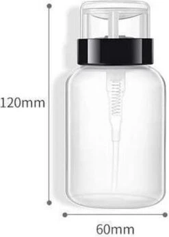 Doodadeals® Pompflesje - 2 Stuks X 220 Ml - Navulbaar - Pompfles - Pompflacon Leeg - 2x Pomp Dispenser - Voor Nagellak Remover - Make-up Remover - Alcohol -Badkamerproducten Winkel 855x1200