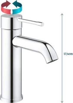 GROHE Essence New Wastafelkraan - Met EcoJoy® - Lage Uitloop - Chroom - 23590001 -Badkamerproducten Winkel 857x1200 6