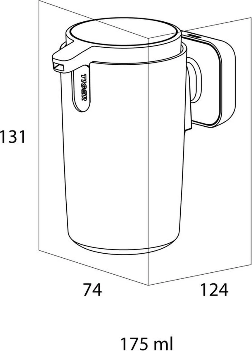 Tiger Carv - Zeepdispenser 175 Ml - Zwart 4 Tiger Carv - Zeepdispenser 175 Ml - Zwart - Afbeelding 2