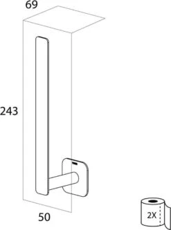 Tiger Colar - Reserverolhouder - Zwart -Badkamerproducten Winkel 891x1200 1